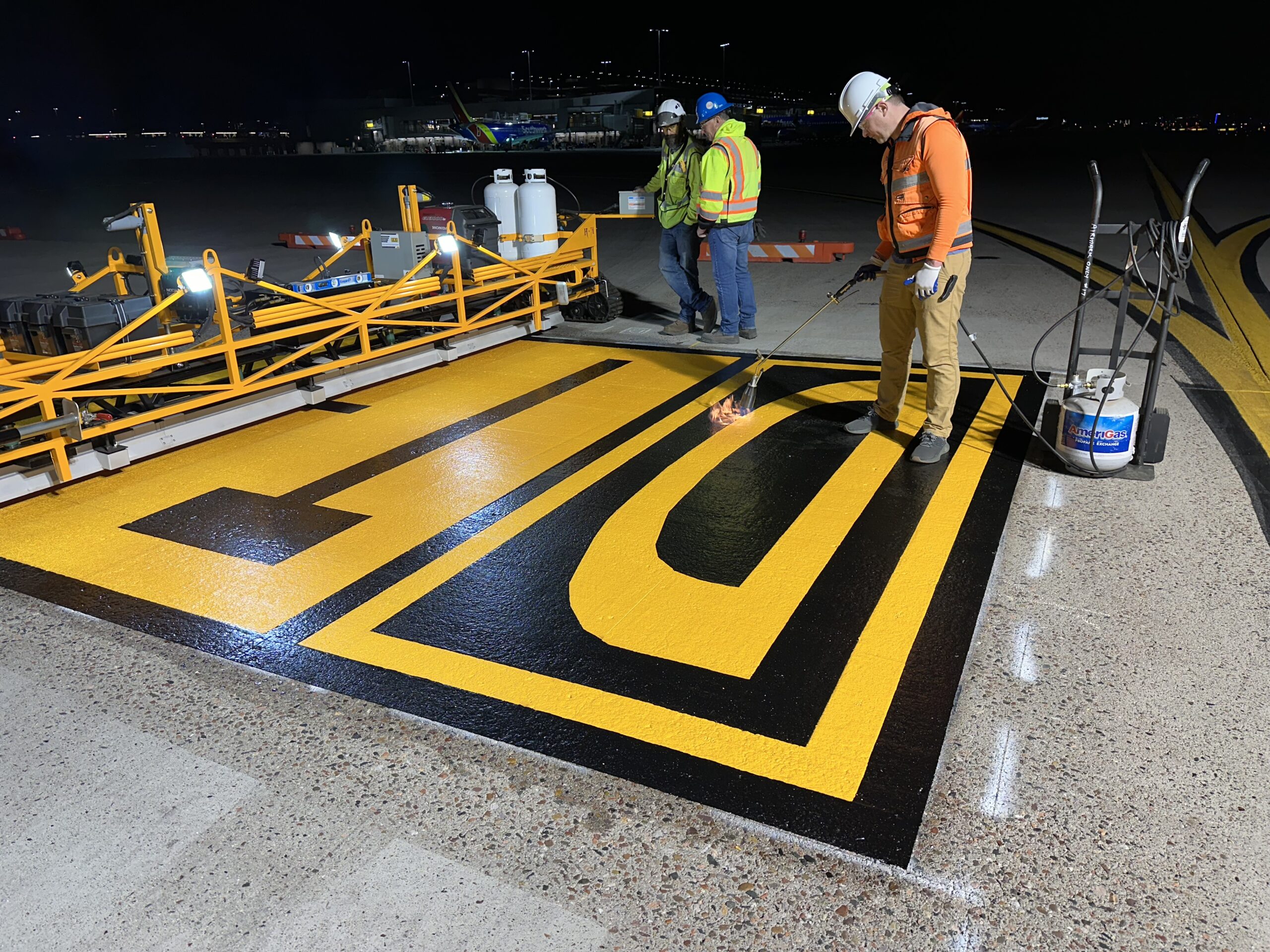 Pavement marking project